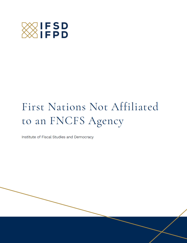 First Nations Not Affiliated to an FNCFS Agency → FNCFS – IFSD